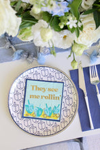 Load image into Gallery viewer, Dreidel Dinner Plates
