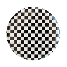 Load image into Gallery viewer, Jollity &amp; Co. Check It Black and White Large Dinner Plates

