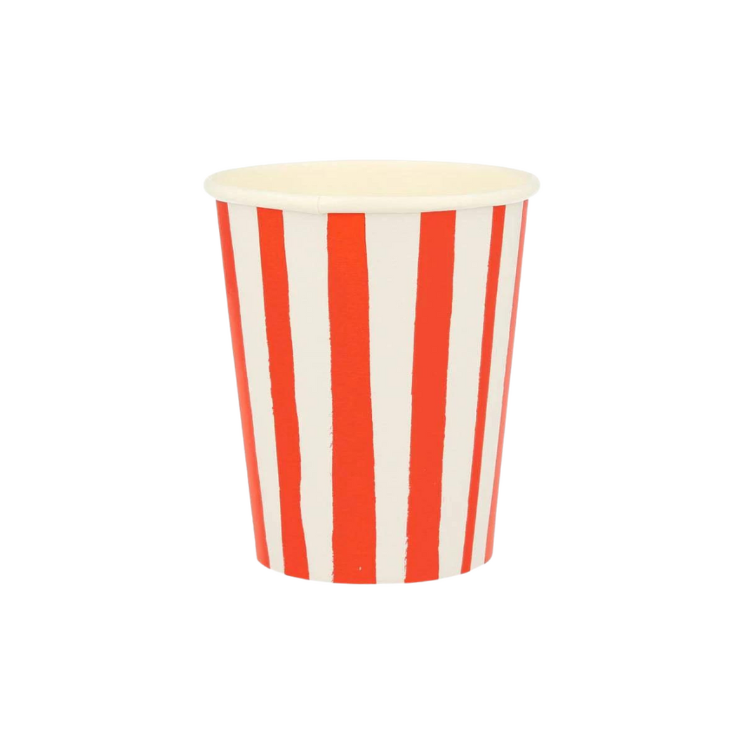 Meri Meri Red Stripe Cups