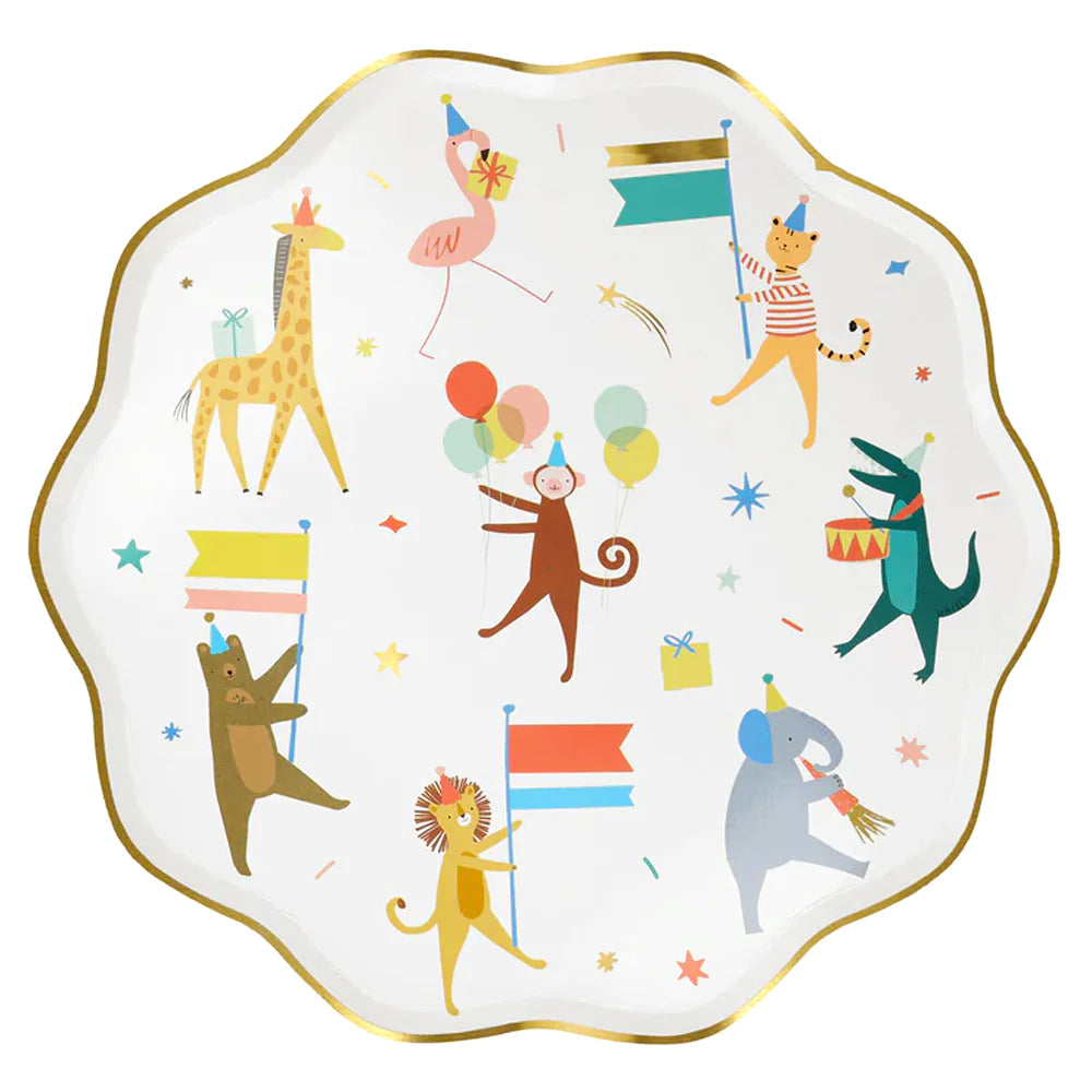 Meri Meri Animal Parade Party Animal Large Plates