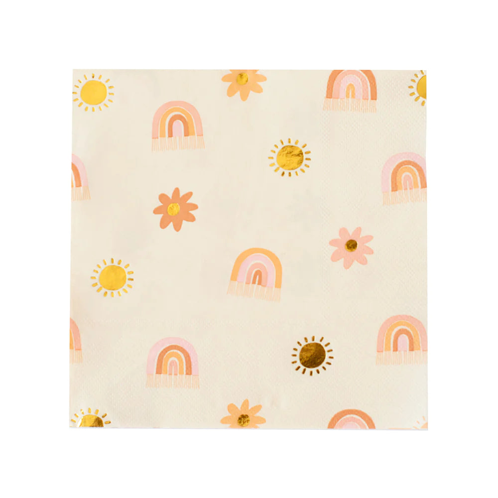 Jollity & Co. Boho Rainbow Large Napkins