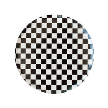 Load image into Gallery viewer, Jollity &amp; Co. Check It Black &amp; White Small Dessert Plates
