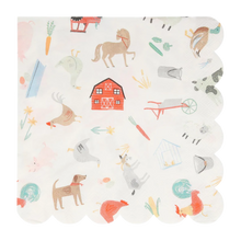 Load image into Gallery viewer, Meri Meri On The Farm Large Napkins
