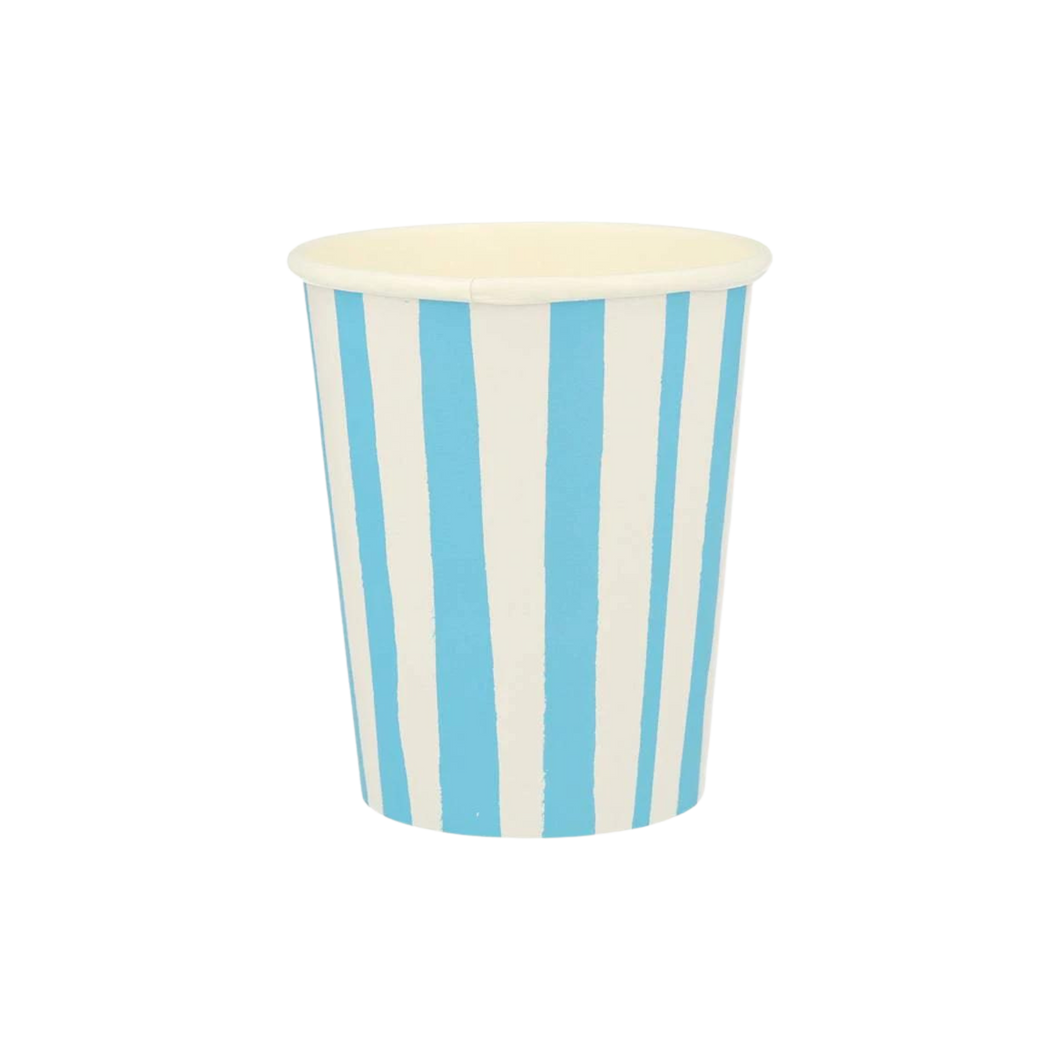 Meri Meri Blue Stripe Cups