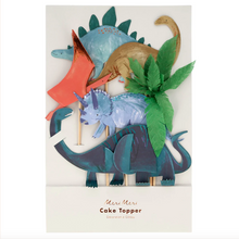 Load image into Gallery viewer, Meri Meri Dinosaur Cake Toppers
